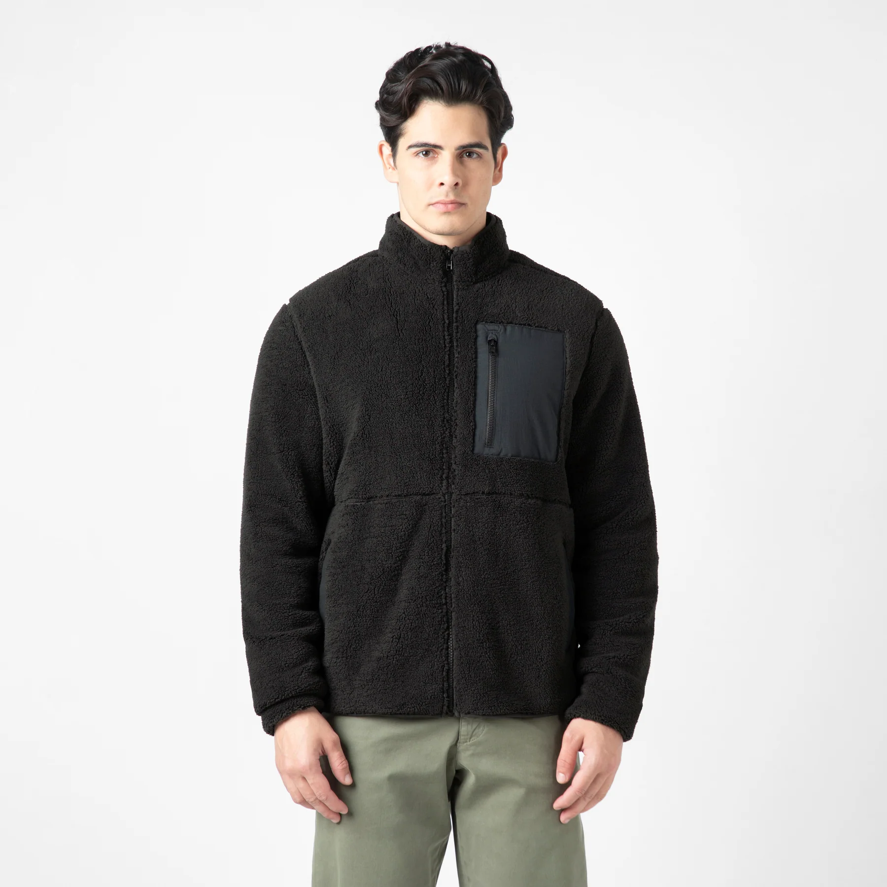 Full-Zip Sherpa Jacket
