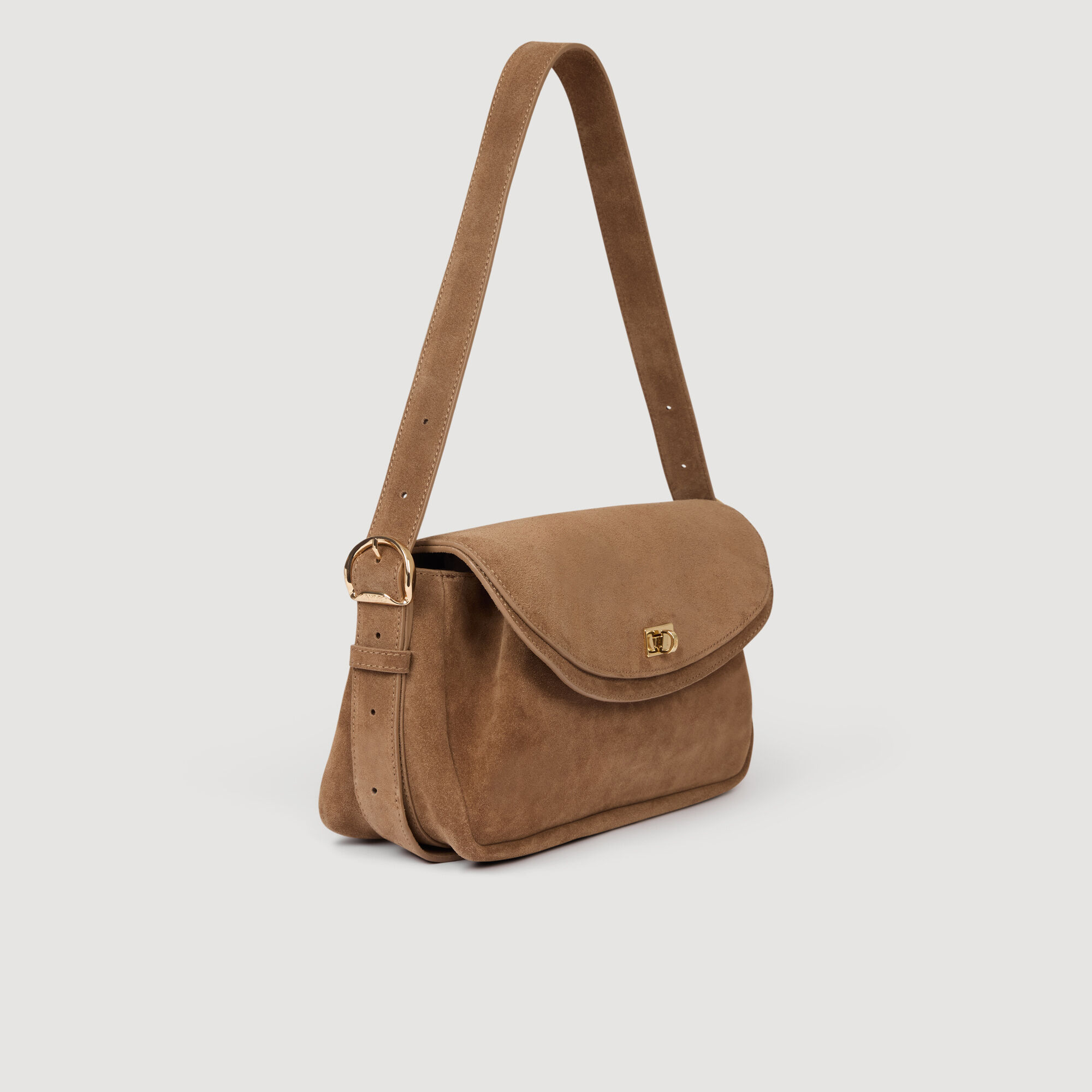 Le Mambo Suede Leather Bag